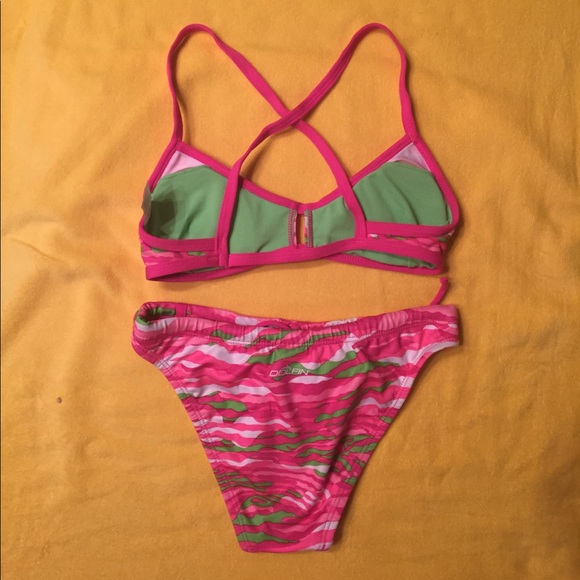 Pink "camo" crossback bikini - Picture 2 of 4